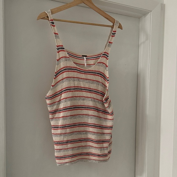 Free People Tops - Free People Multicolor Striped Tank Top